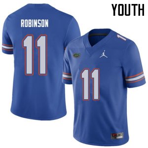 Youth Florida Gators #11 Demarcus Robinson NCAA Jordan Brand Royal Authentic Stitched College Football Jersey GKL5662HG